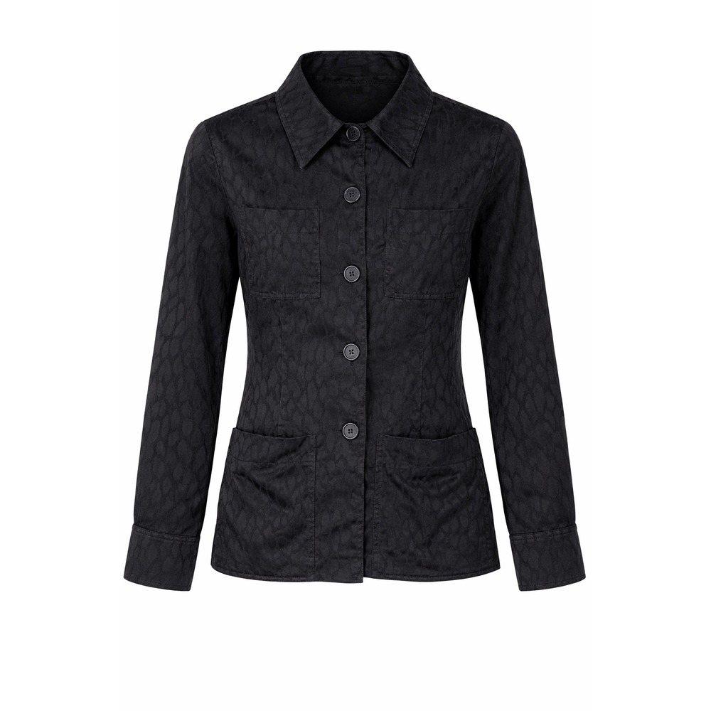 J.Crew Textured Black Button Front Shirt Jacket‎ Size M